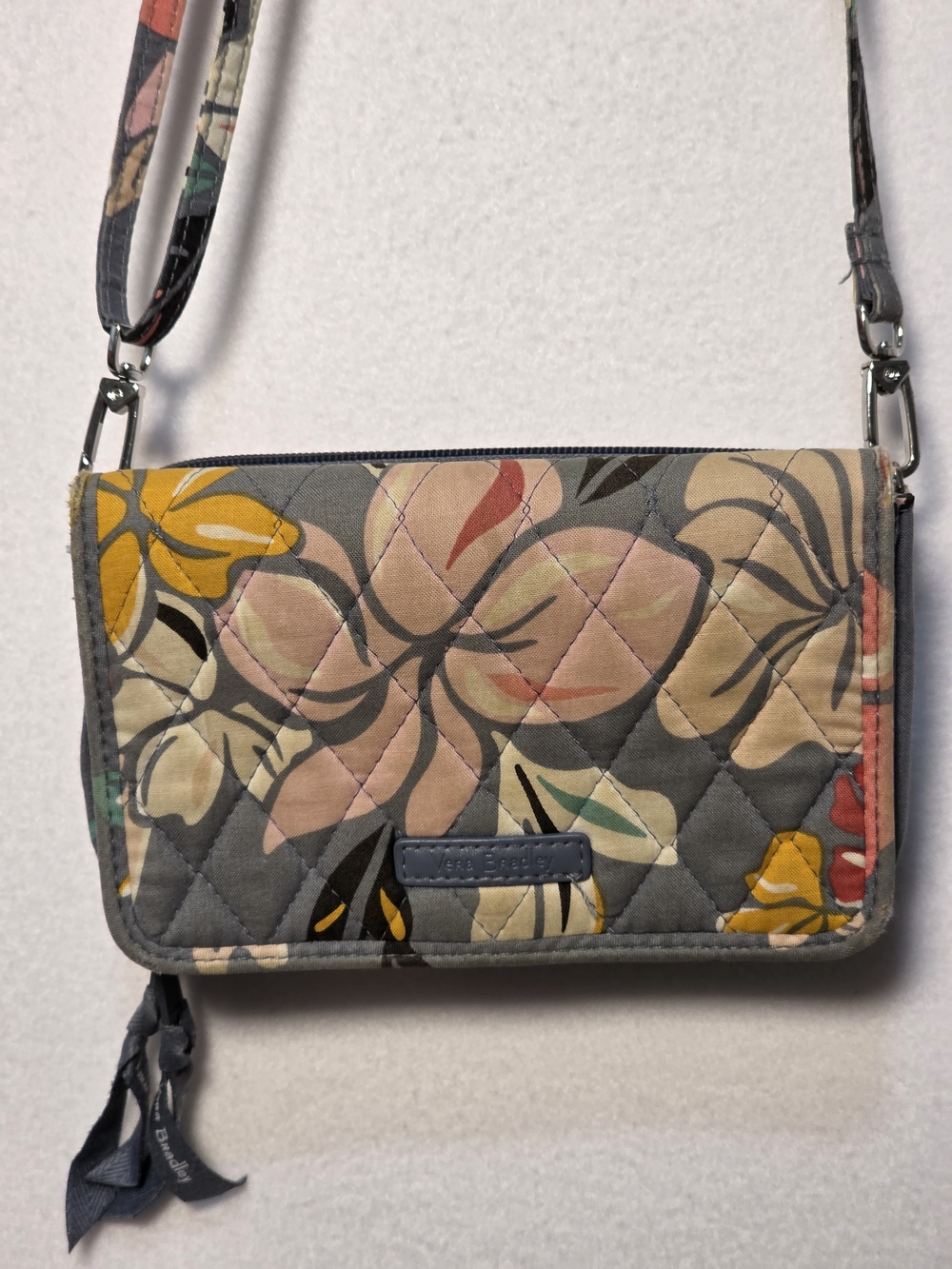 Vera Bradley Quilted Floral RFID Crossbody in Coastal Paradise